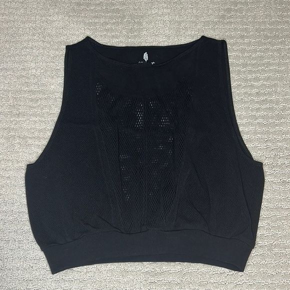 FREE PEOPLE | NWOT Running Through My Mind Tank in Black - Picture 6 of 7